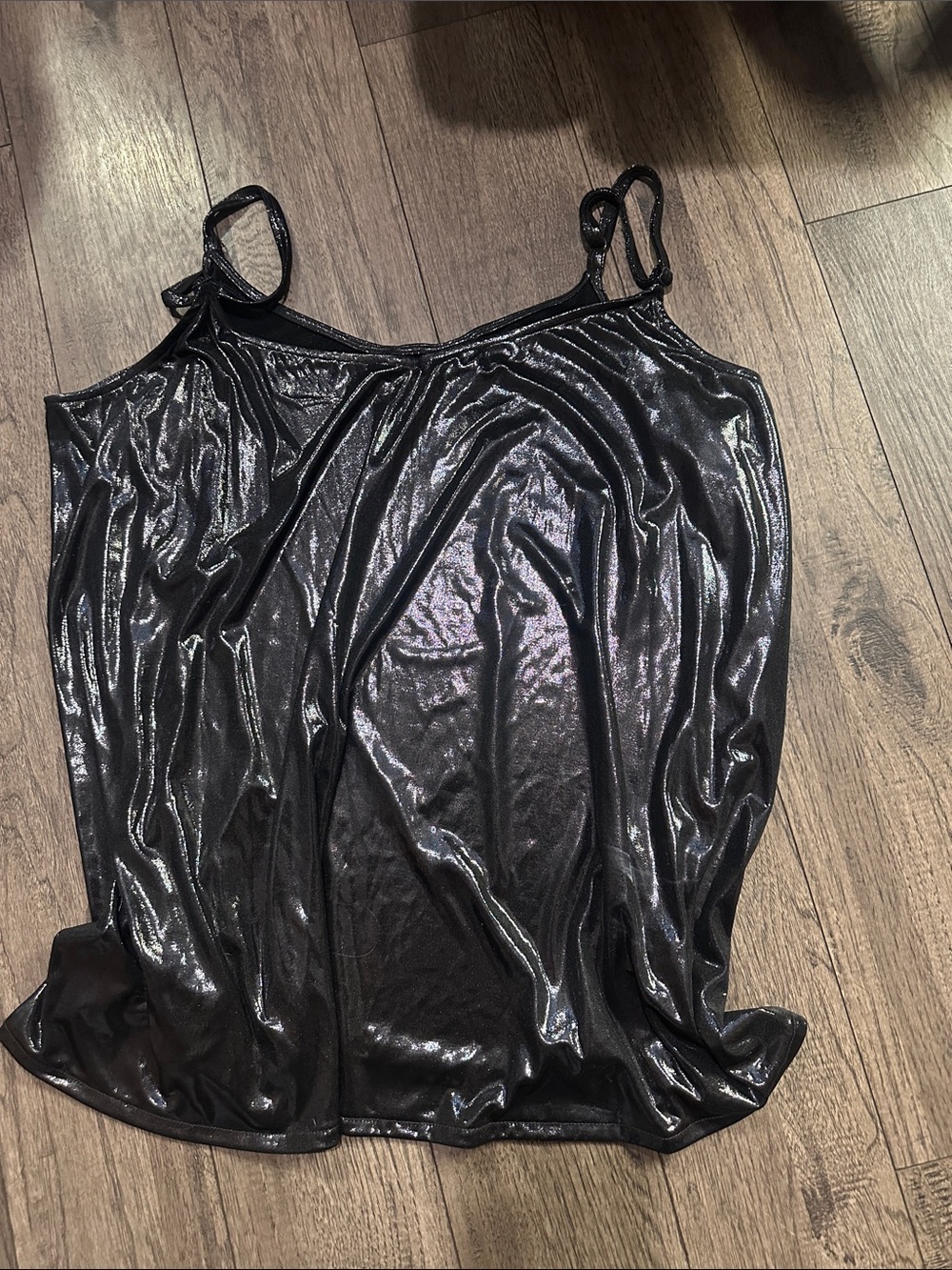 torrid Black Shimmery Spaghetti Strap Camisole